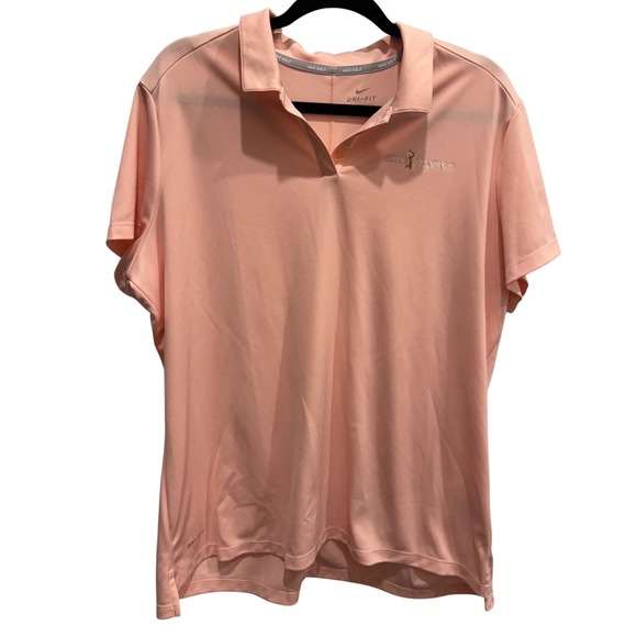 Nike DriFit Women's The Players‎ Tournament Golf Polo, Pink, Size XXL - Picture 1 of 10
